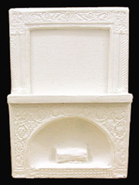 Dollhouse Miniature Half Scale Fireplace